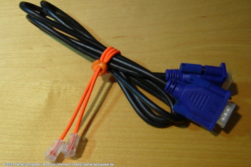 Flexible Kabelbinder selbstgemacht