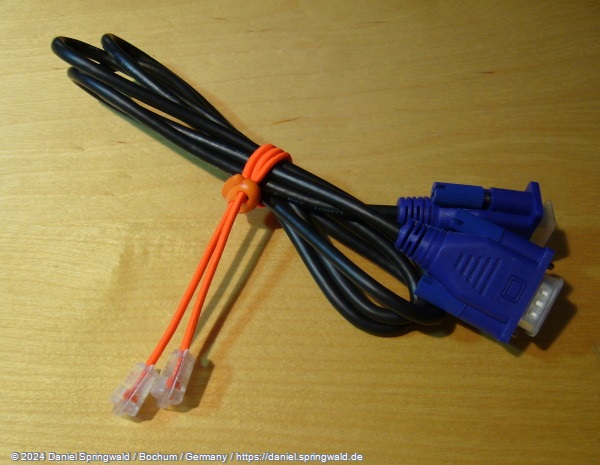 Fertig ist der flexible Kabelbinder!