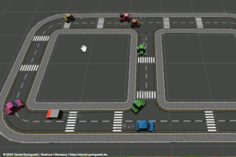 First AI approach for the traffic system