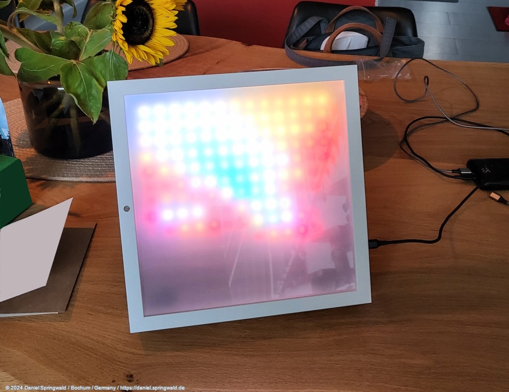LavaFrame: Erste Version Pixel sichtbar