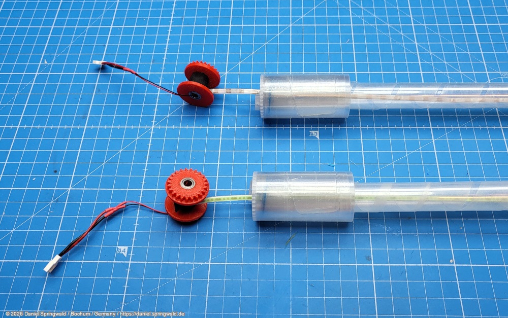 Die LED Rolle von Nahem